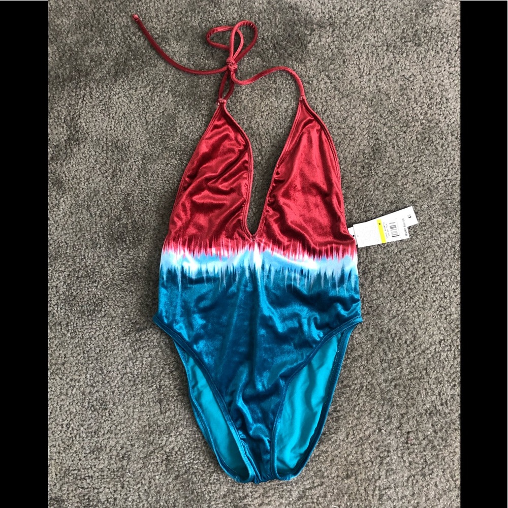 Bikini Lab - Tie Dye Velvet One Piece swimsuit M